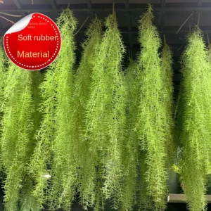 Green Artificial Vines Synthetic Grass Plastic Moss Wall Hanging Tropical Fake Plants Autumn Hanging Garden Balcony Home Decor